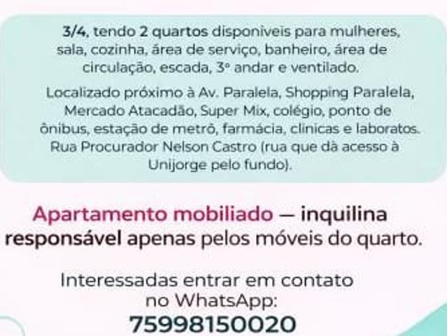 Apartamento aluguel em Região Geográfica Imediata de Salvador, Região Metropolitana de Salvador