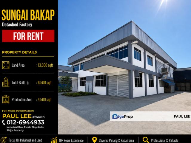 Warehouse for rent in Wellesley, Penang