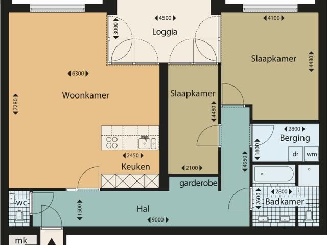 Appartement te huur in Rotterdam, Kop van Zuid