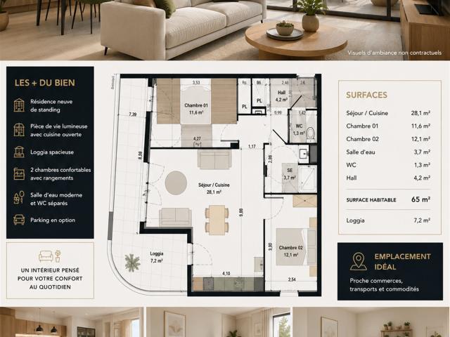 Appartement vente à Villeneuve-lès-Béziers, Hérault