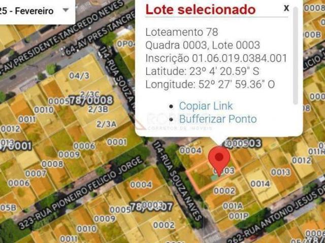 Terreno venda em Região Geográfica Imediata de Paranavaí, Paranavaí