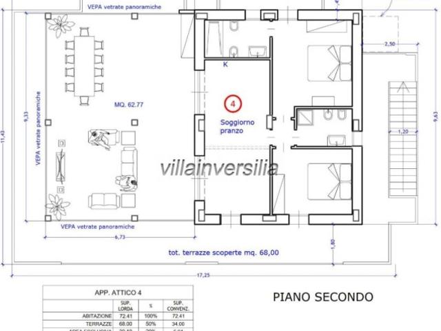 Attico in vendita a Marina di Massa, Marina Di Massa