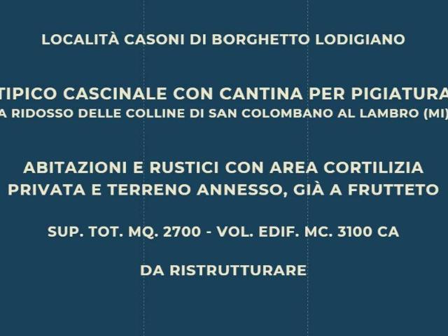 Rustico in vendita a Casoni, Borghetto Lodigiano