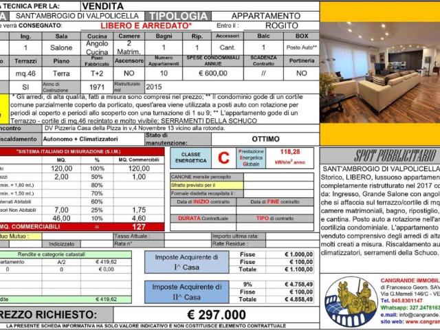 Appartamento in vendita a Domegliara, Sant'ambrogio Di