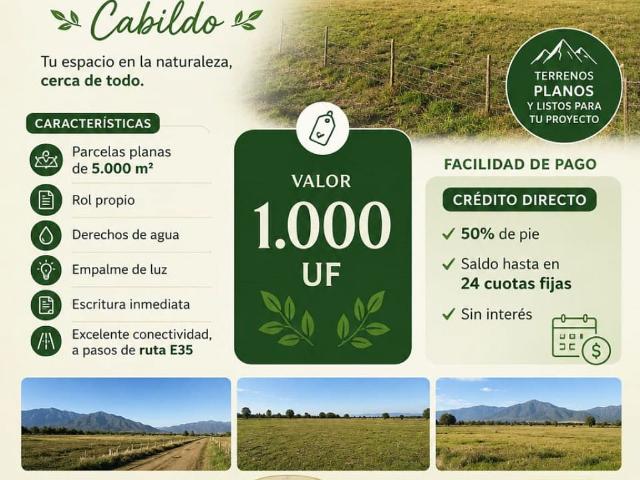 Terreno en venta en Cabildo, Valparaíso