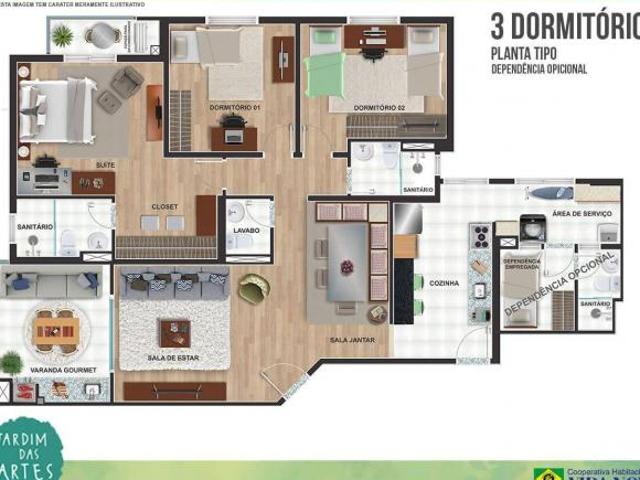 Apartamento venda em Embuema, Embu das Artes