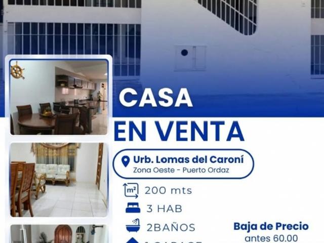Casa en venta en Ciudad Guayana, Bolívar