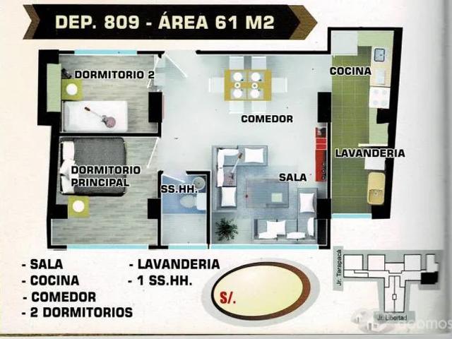 Departamento venta en Junin