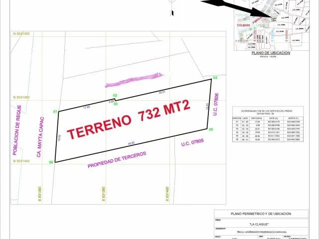 Terreno venta en Reque, Lambayeque
