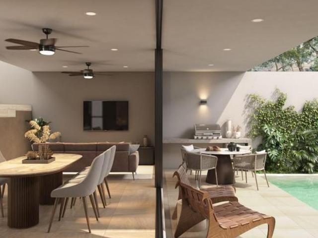 Venta de casa en Conkal, Yuc de 3 Recamaras con piscina