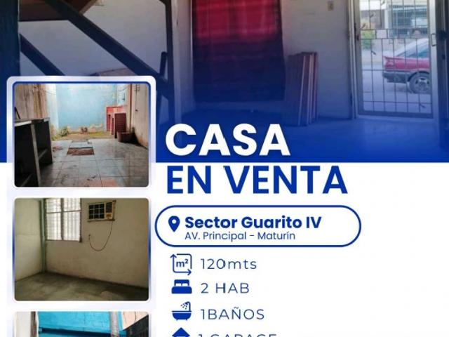 Casa en venta en Maturin, Monagas