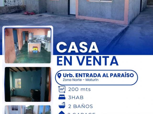 Casa en venta en Maturin, Monagas
