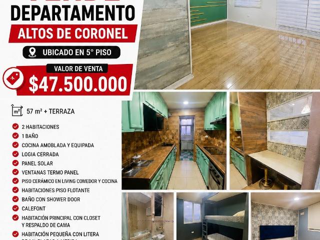 Departamento en venta en Coronel, Biobío