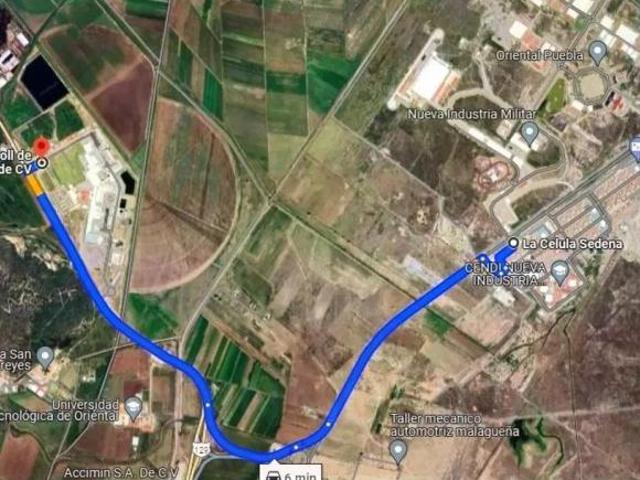 Venta de terreno frente a SEDENA, La Celula en Oriental