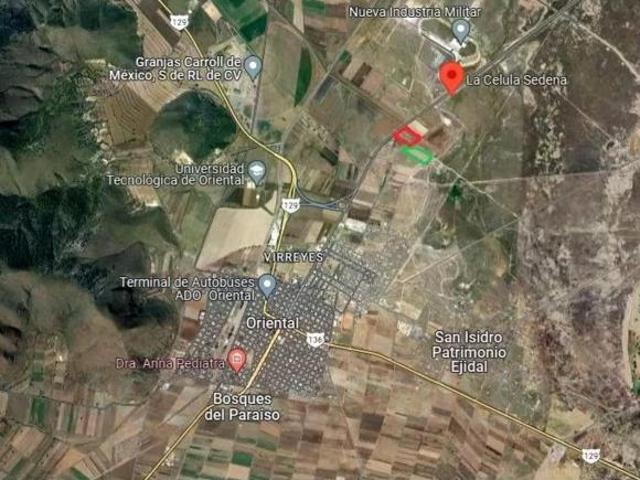 Venta de terreno frente a SEDENA, La Celula en Oriental