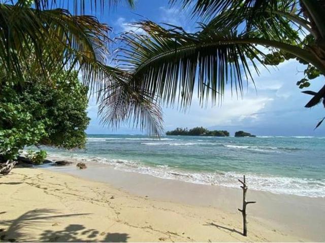 Venta de terreno frente al mar en bocas del toro con servicios y casa club de 2299 m2