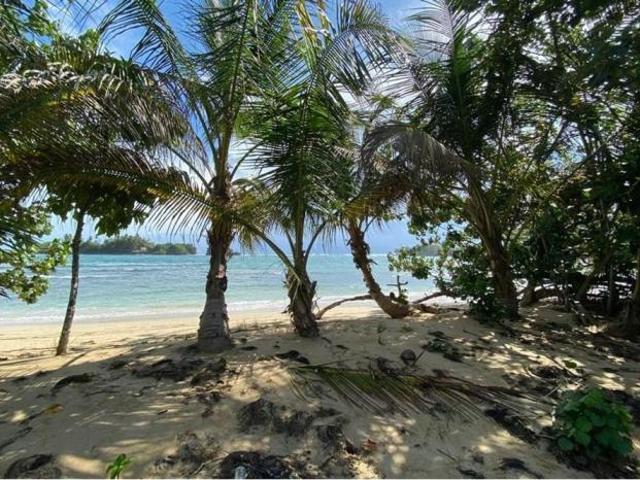 Venta de terreno frente al mar en bocas del toro con servicios y casa club de 2299 m2
