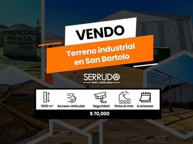 Venta de Terreno industrial en San Bartolo
