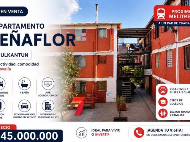 Departamento en venta en Peñaflor, Metropolitana