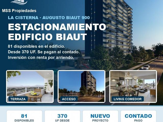 Estacionamiento en venta en La Cisterna, Provincia de Santiago