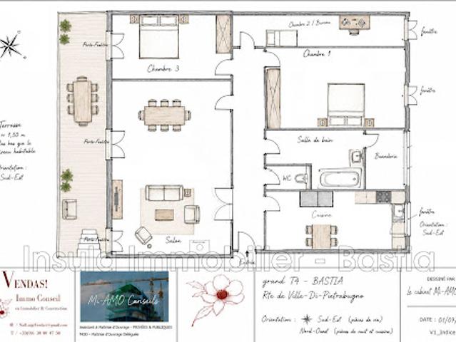 Appartement vente à Bastia, Ville-di-pietrabugno