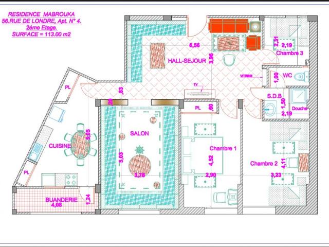 Appartement vente à Rbat
