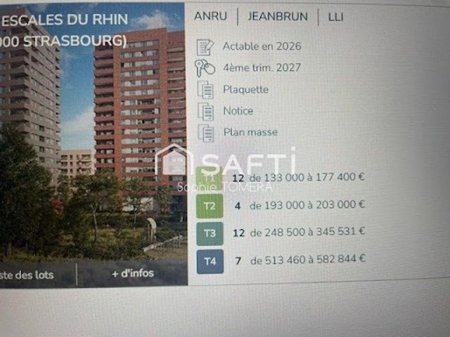 Appartement vente à Strasbourg, Hoenheim