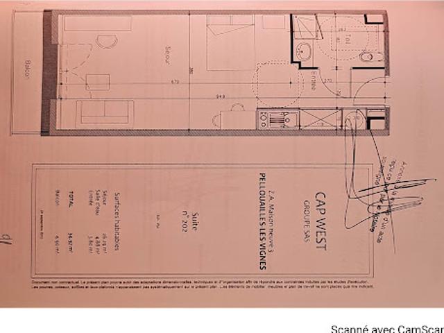 Appartement vente à Angers, Pellouailles-les-vignes