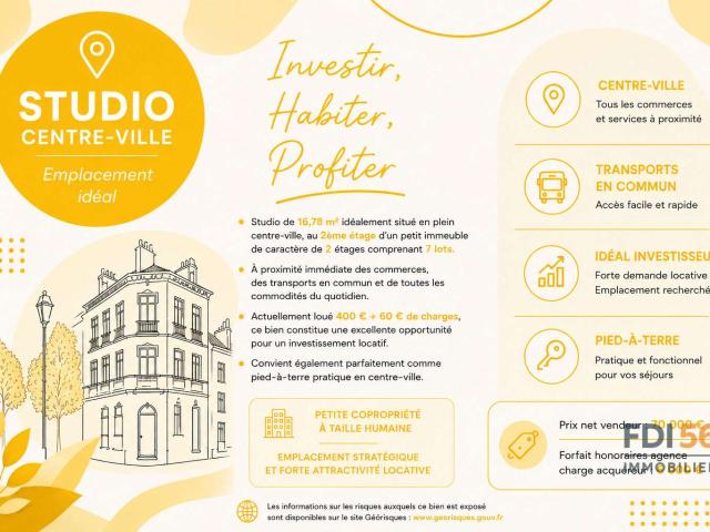 Studio vente à Lorient, Bretagne