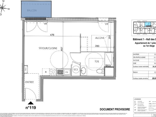 Appartement vente à Lisieux, Merville-franceville-plage
