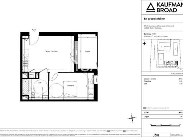 Appartement vente à Nantes, Saint-herblain