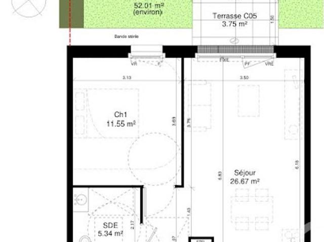 Appartement vente à Caen, Douvres-la-délivrande