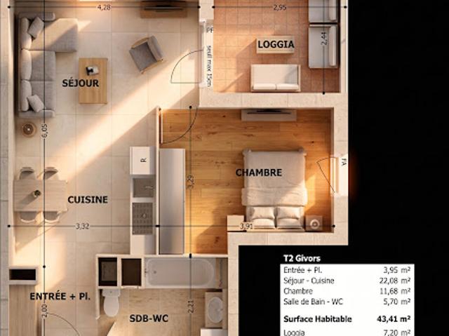 Appartement vente à Lyon, Métropole de Lyon