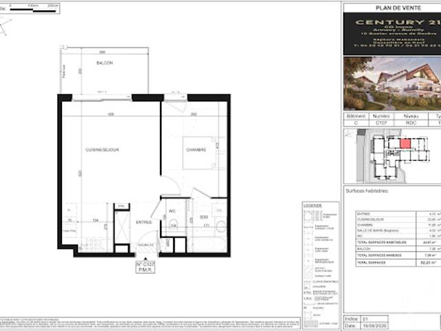 Appartement vente à Annecy, Poisy