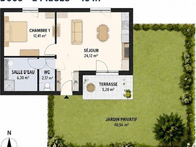 Appartement vente à Caen, Saint-aubin-sur-mer
