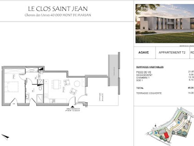 Appartement vente à Mont-de-Marsan, Saint-pierre-du-mont