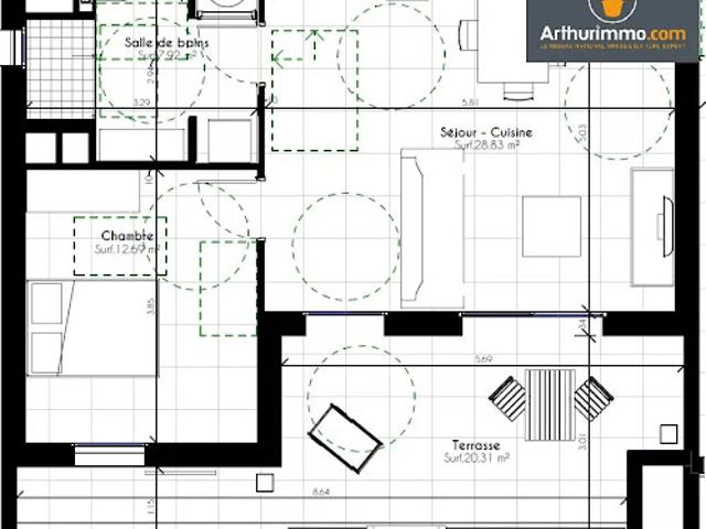 Appartement vente à Ajaccio, Santa-maria-siché