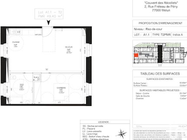 Appartement vente à Melun, Vaux-le-pénil