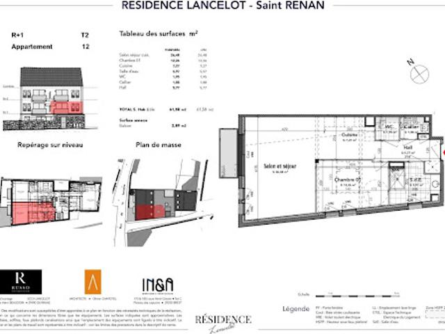 Appartement vente à Saint-Sébastien, Saint-Renan