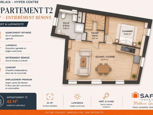 Appartement vente à Morlaix, Bretagne