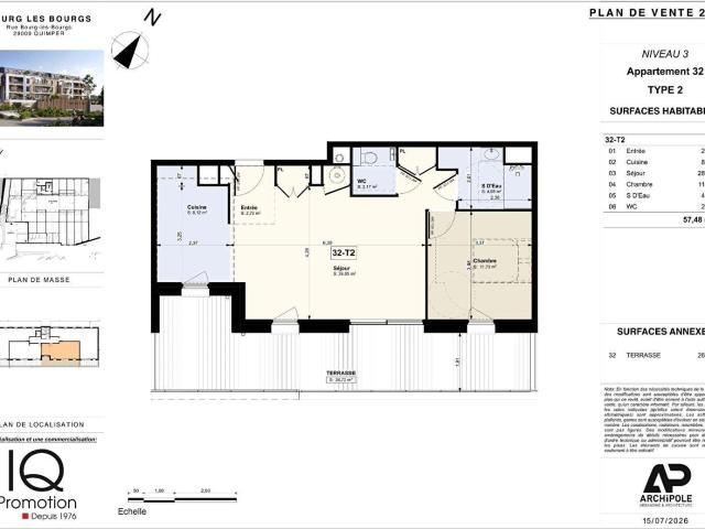 Appartement vente à Quimper, Bretagne