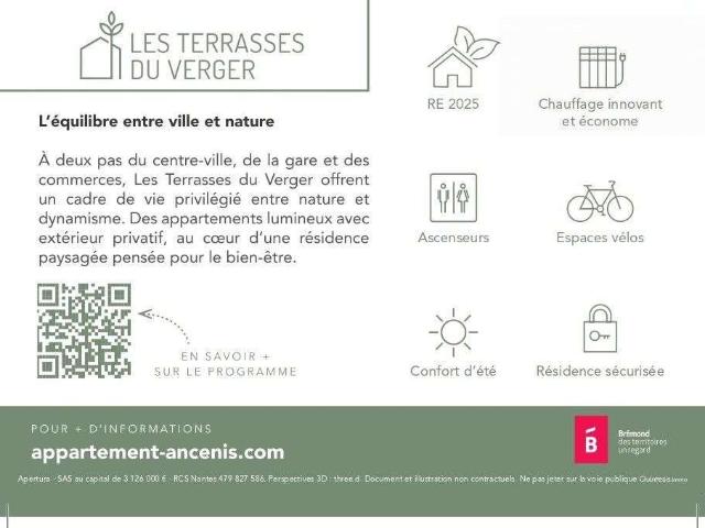 Appartement vente à Le Mesnil-en-Vallée, Mauges-sur-Loire