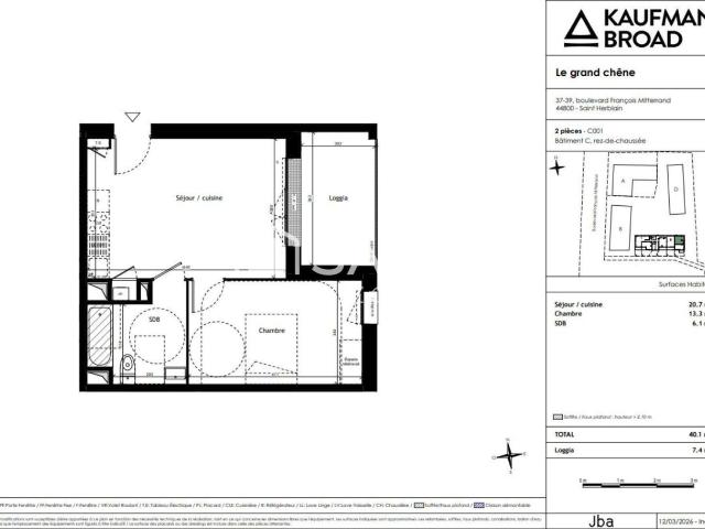 Appartement vente à Nantes, Saint-herblain