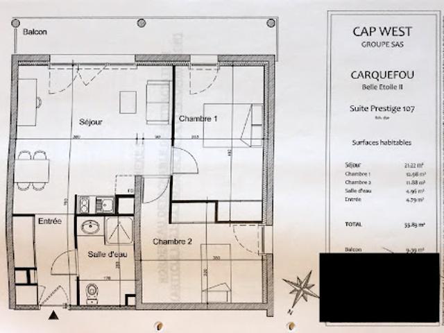 Appartement vente à Nantes, Carquefou