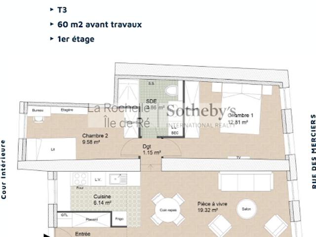 Appartement vente à Le Prieuré, La Rochelle