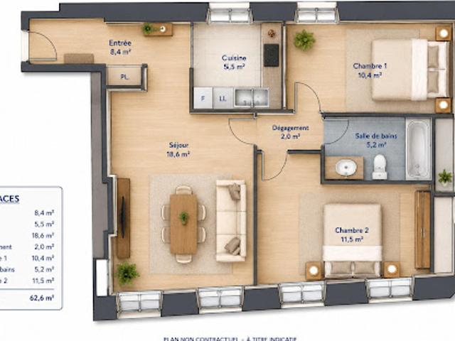 Appartement vente à Le Prieuré, La Rochelle