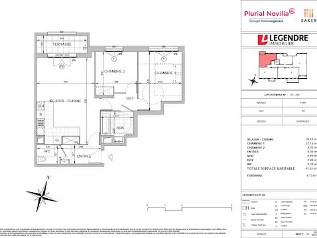 Appartement vente à Torcy, Chessy