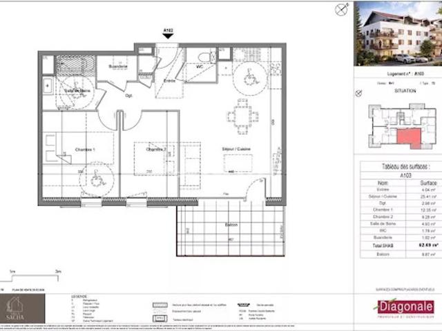 Appartement vente à Thonon-les-Bains, Perrignier