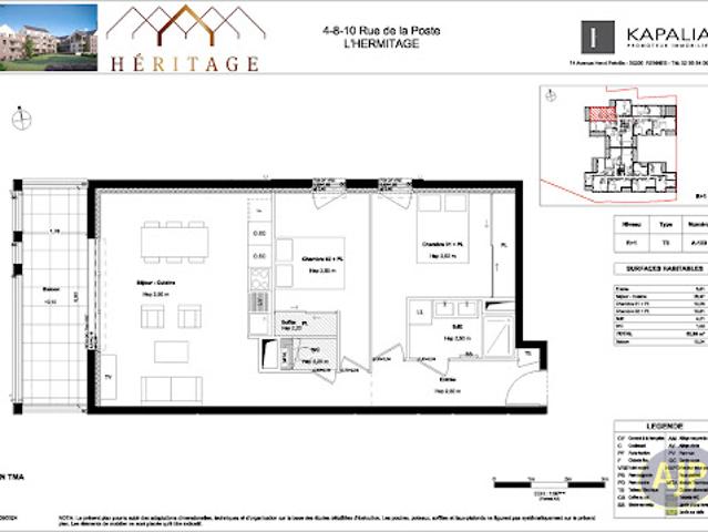 Appartement vente à L'hermitage, Le Pâtis du Châtellier