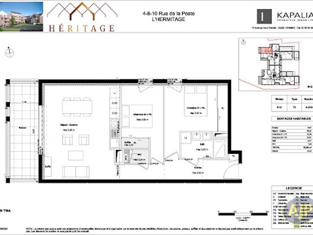 Appartement vente à L'hermitage, Le Pâtis du Châtellier